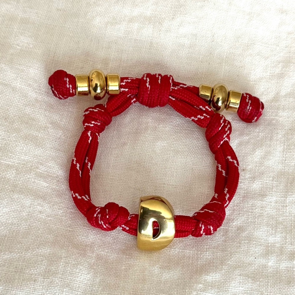 Baublebar Paracord Initial Bracelet - D